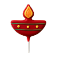 Diya cake pop shape