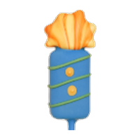 Firecracker cake pop shape