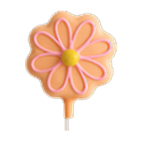 Flower cake pop shape