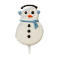 Snowman cake pop shape